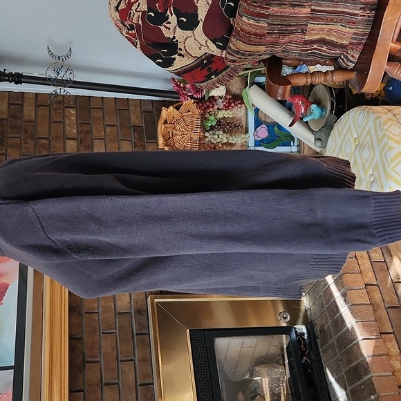 Eddie Bauer 100% combed cotton sweater luxury crew neck grey fisherman core - Picture 7 of 15